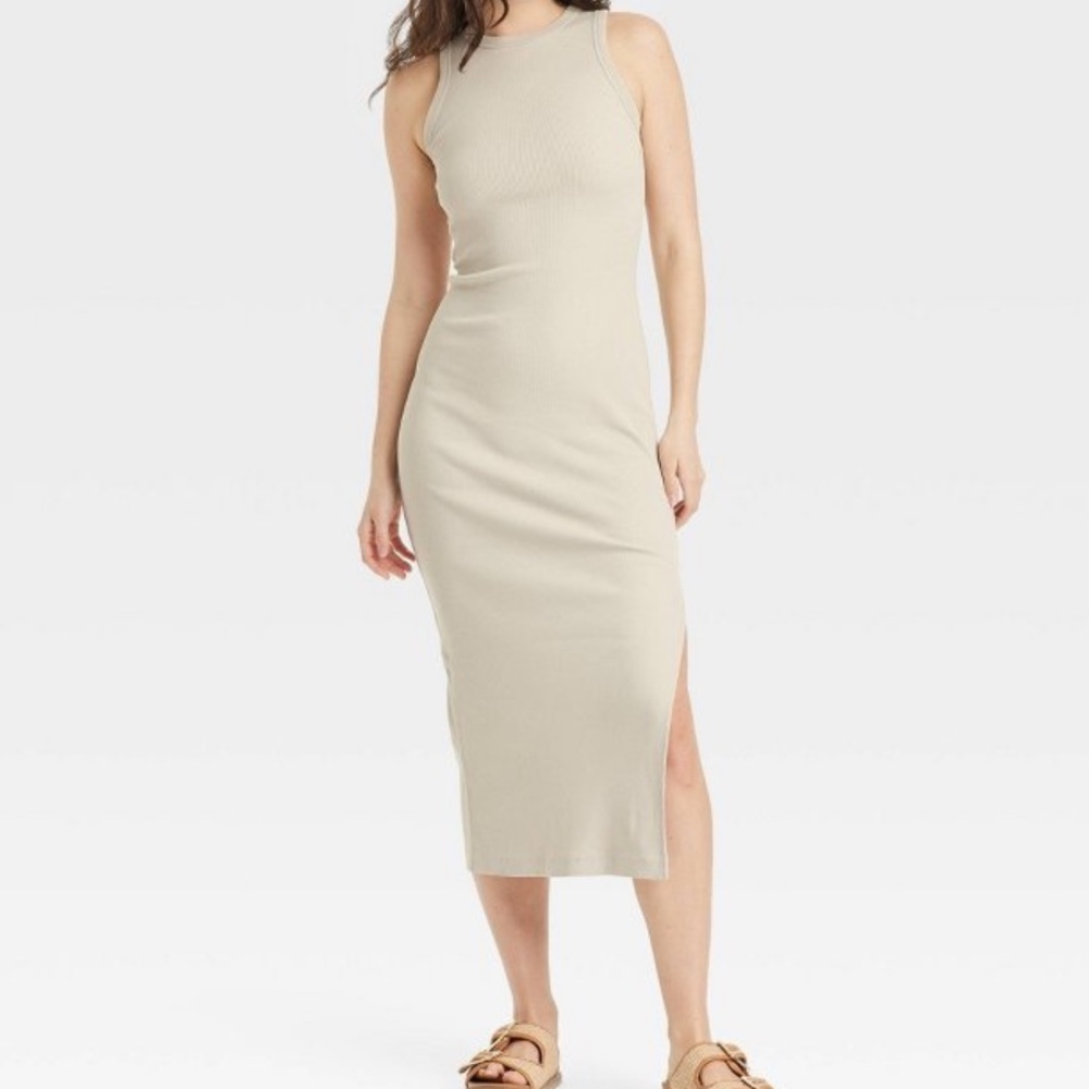 Universal Thread Cream Midi Dress